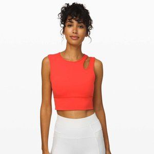 Mastered Motion Crop Tank, Size 8, Thermal Red, NWT